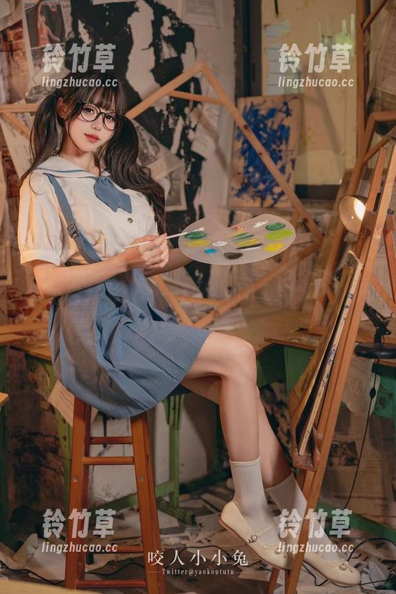 咬一口兔娘 深陷白衬衫:咬一口兔娘图集的情怀精选