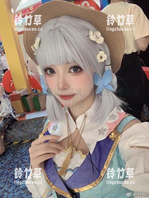 许枳 许枳,一位盛装的嫦娥,原图照片里的银河舞会